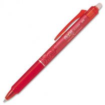 Pilot FriXion Retract Clicker Erasable Gel Ball Pen 0.5 mm Red