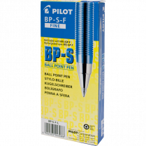 Pilot® BP-S Stick Pens Fine Point Blue 12/box