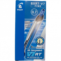 Pilot® Hi-Tecpoint Retractable Roller Pens 0.7mm Blue 12/box