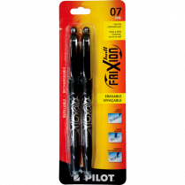 Pilot® FriXion® Ball Erasable Gel Pen 0.7mm Black 2/pkg