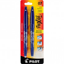 Pilot® FriXion® Ball Erasable Gel Pen 0.7mm Blue 2/pkg