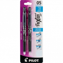 Pilot® FriXion® Point Erasable Gel Pen 0.5mm Black 2/pkg