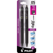 Pilot® FriXion® Point Clicker Retractable Erasable Gel Pens 0.5 Blue Black 2/pkg