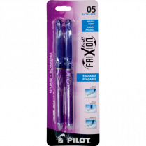 Pilot® FriXion® Point Erasable Gel Pen 0.5mm Purple 2/pkg
