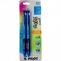 Pilot® FriXion® Ball Clicker Retractable Erasable Gel Pen 0.5 mm Blue 2/pkg