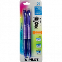 Pilot® FriXion® Ball Clicker Retractable Erasable Gel Pen 0.5 mm Purple 2/pkg