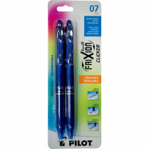 Pilot® FriXion® Ball Clicker Retractable Erasable Gel Pen 0.7 mm Blue 2/pkg
