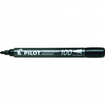 Pilot® Markers 100 Fine Bullet Tip Black 12/box