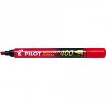 Pilot® Markers 400 Broad Chisel Tip Red 12/box