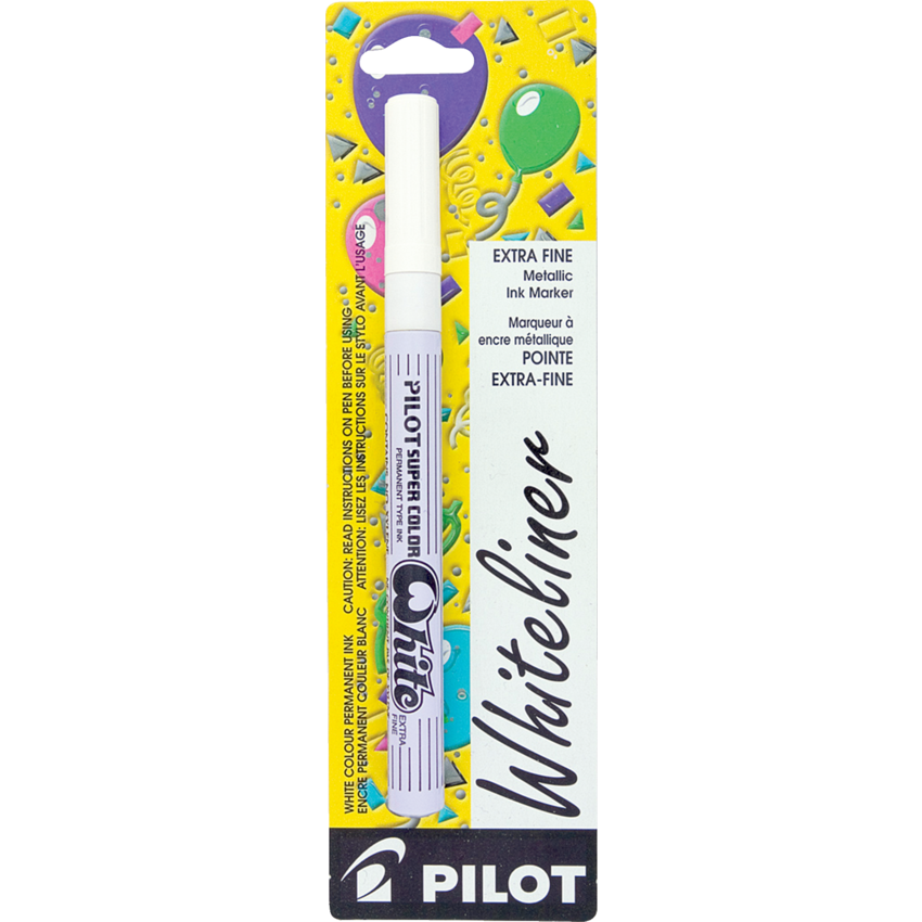 Pilot® Super Color Marker Extra Fine Tip White Monk Office