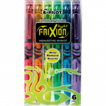 Pilot® Frixion® Light Erasable Highlighters Assorted Colours 6/pkg