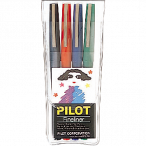 Pilot® Fineliner Markers Fine Tip Assorted Colours 4/pkg
