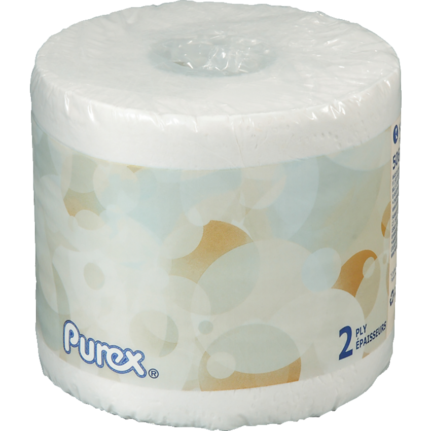 Purex® Bathroom Tissue 2-ply 506 sheets per roll 60 rolls/ctn Monk Office