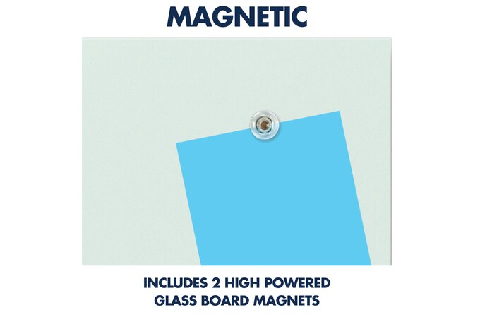 MAGNETIC GLASS BOARD 85x48 QUARTET HORIZON w/ HIDDEN TRAY