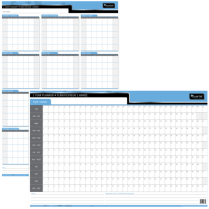 Day-Timer® Double-Sided Flexible Planner Horizontal/Vertical 36" x 24" Bilingual