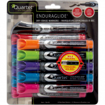 Quartet® EnduraGlide® Dry Erase Markers Chisel Tip Assorted Colours 12/pkg