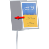 Quartet® Designer Sign Stand 59" H Silver