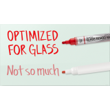 Quartet® Glass Board Marker Bullet Tip Black