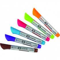 Quartet® Glass Board Markers Bullet Tip Assorted Colours 6/pkg