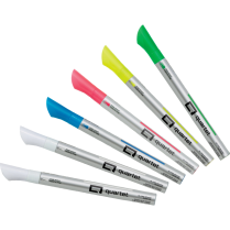 Quartet® Glass Board Neon Markers Fine Tip Assorted Colours 6/pkg *For Dark Glass Surfaces*