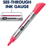 Quartet® Glass Board Neon Markers Bullet Tip Assorted Colours 6/pkg *For Dark Glass Surfaces*