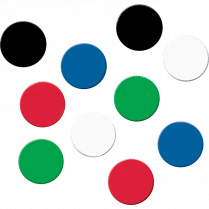 Quartet® Round Magnets 1/2" Assorted Colours 20/pkg