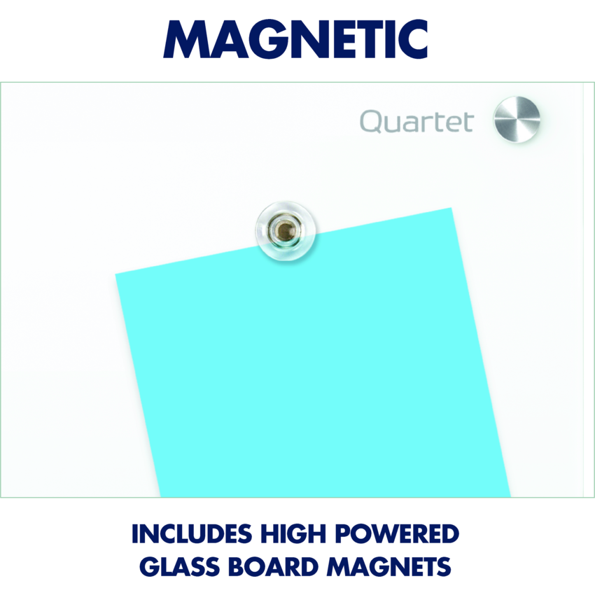 Quartet® Brilliance Glass DryErase Board 48" x 48" White Monk Office