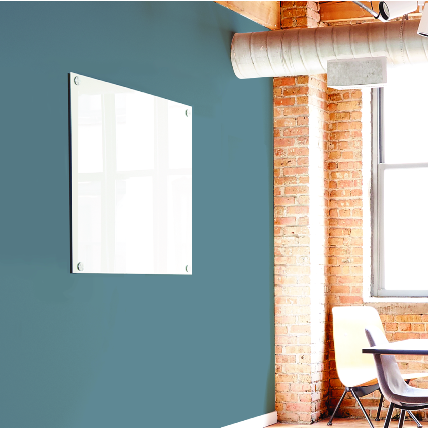 Quartet® Brilliance Glass DryErase Board 48" x 48" White Monk Office