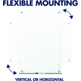 Quartet® Brilliance Glass Dry-Erase Board 72" x 48" White