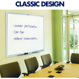 Quartet® Classic Magnetic Whiteboard 72" x 48"