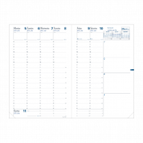 Quo Vadis Minister Weekly Diary Refill 9-1/2" x 6-1/4" English