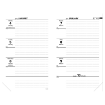 Quo Vadis Scholar Weekly Planner Refill English 6-1/4"x 9-1/2"