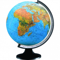 Copenhagen Illuminated Globe w/Plastic Base Blue Ocean 12" English