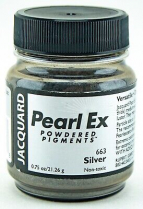 Jacquard Pearl Ex Powdered Pigment 3/4oz Silver