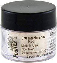 Jacquard Pearl Ex Powdered Pigment 1/2oz Interference Red