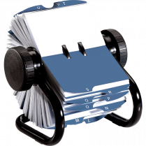 Rolodex® Rotary File 4" x 2-5/8" Holds 200 Cards Black