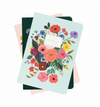 Rifle Paper Co Stitched Notebooks Garden Party 6" x 8-1/2" 3/Pkg