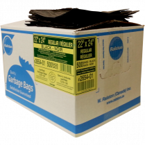 Ralston 2600 Series EcoLogo™ Industrial Garbage Bags Regular 22" x 24" Black 500/ctn