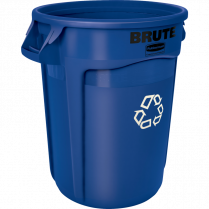 RECYCLING CONTAINER NO LID 121.1L BLUE RUBBERMAID BRUTE