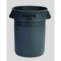 GARBAGE CAN BRUTE 121.1L GREY ROUND RUBBERMAID