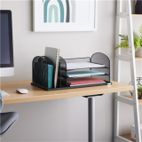 Safco Onyx Mesh File & Supply Organizer Black