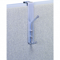 Safco Over Panel / Door Coat Hook Aluminum