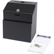 SUGGESTION BOX METAL BLACK