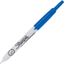 Sharpie® Retractable Permanent Markers Ultra Fine Tip Blue 12/box