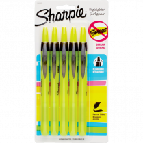 Sharpie® RT Highlighter Chisel Tip Yellow 5/pkg