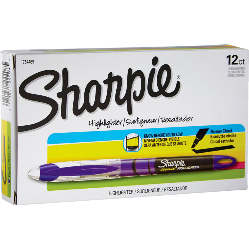 Sharpie® Liquid Pen Highlighters Fluorescent Purple 12/box Monk Office