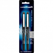 uni-ball® Vision Needle™ Roller Pens 0.5mm Black 2/pkg