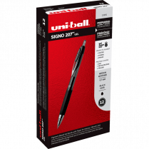 uni-ball® Signo 207™ Retractable Gel Pens 0.7 mm Black 12/box