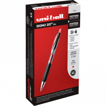 uni-ball® Signo 207™ Retractable Gel Pens 0.7 mm Red 12/box