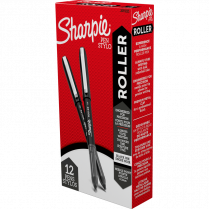 Sharpie® Roller Pens 0.5mm Black 12/box